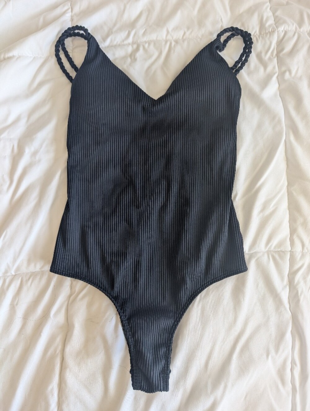 LIVE! Sleek Ribbed Black Women's One Piece Swimsuit